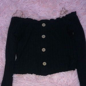 Women’s Tight Long Sleeve Cropped Top